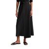 Webrock MARC O'POLO "aus TENCEL™ Lyocell-Leinen-Mix", Damen, Gr. 34, schwarz, Obermaterial: 90% Lyocell, 10% Leinen; Futter: 100% Nicht verfügbar, unifarben, casual, ausgestellt wadenlang, Röcke