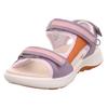 Outdoorsandale LEGERO "SIRIS 2.0", Damen, Gr. 39, multicolour ridge, Nubukleder, Veloursleder, Textil, sportlich, Schuhe, Trekking Sandale, Klettschuh mit praktischen Klettverschlüssen