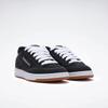 Sneaker REEBOK CLASSIC "CLUB C BULC CLN", Gr. 39, washedschwarz, schwarz, weiß, Leder, Synthetik, sportlich, Schuhe