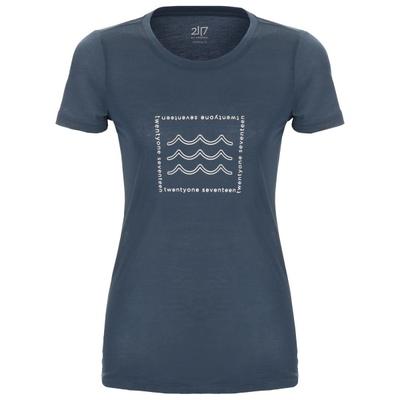 2117 of Sweden - Women's Tista T-Shirt - Merinoshirt Gr M blau Image