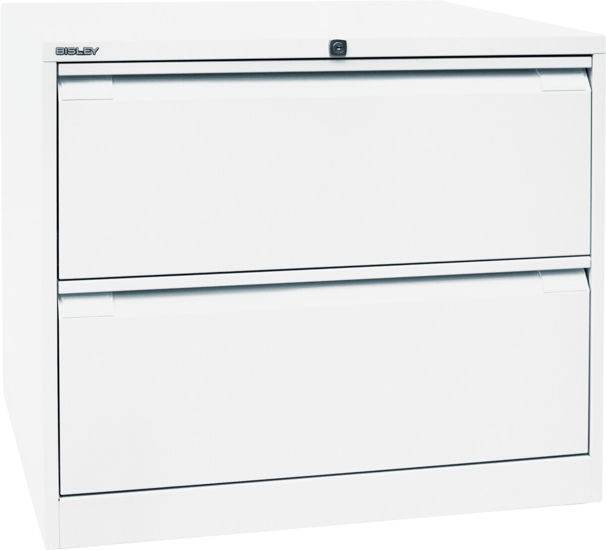 Bisley Hängeregistraturschrank 2 Schübe 2-bahnig verkehrsweiß Image