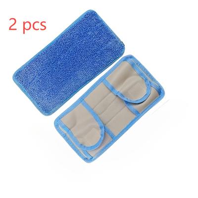 "TEMU Reusable Microfiber Mop Pad: 11.8" X 5.9", Ultra-absorbent, Washable, For Hard Floors And Baseboards - Wet/dry Cleaning" Image