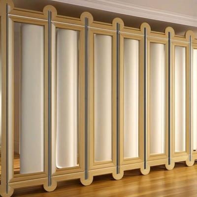 TEMU 6- Panel Foldable Fabric Room Divider - White Screen & For And Solution 118. 1x78. 7 Inches Image