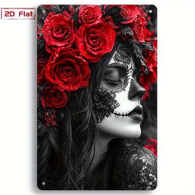 TEMU Metal Tin Sign - 8x12 Inch, Accents, Home, Garage, Club, Restaurant & Outdoor Wall Decor, With Pre-drilled Holes Image