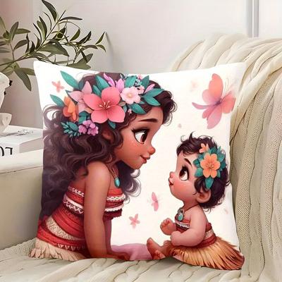 TEMU 1pc Polyester Pillow Cover, Contemporary Style, Hand Wash Only, Zipper Closure, Decorative Cushion Case For Room Types, Woven Fabric, 100% Polyester - Valentine's Day Gift Idea Image