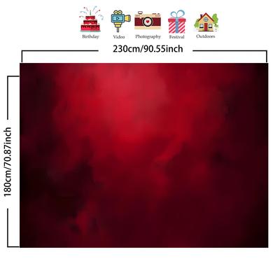 TEMU 1pc Vibrant Backdrop Banner - Durable Polyester, Live Streaming, Parties, Birthdays & Anniversaries - Versatile Indoor/outdoor Decoration, Wedding Decorations Image
