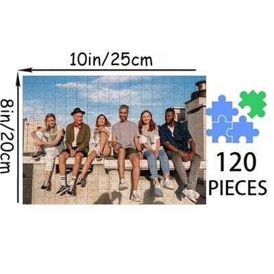 TEMU A Personalized Photo Custom Puzzle Of 70/120/200/300/500/1000, Record , Customize Your Photo, Customize An Adult Gift, Birthday, Wedding, , Pets, Valentine's Day Gift, Couple Image