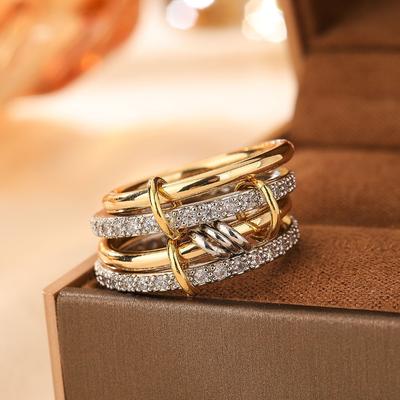 TEMU 1pc High Fashion Women's Stackable Ring Jewelry Gift Image