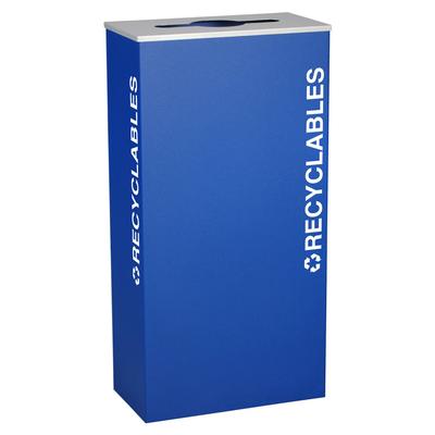 Kaleidoscope XL Rectangular One-Stream Recycling Container - Quick Ship (QS-RC-KD17)