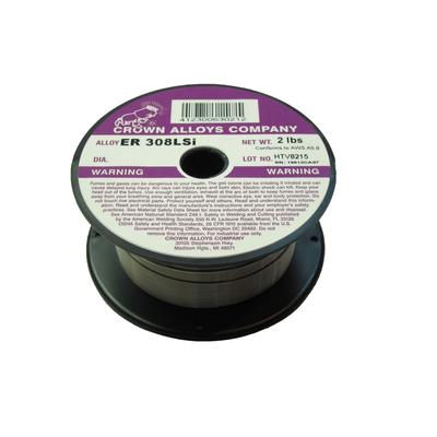Crown Alloy 1/16 x 2# ER 308LSI Stainless Steel MIG 2 lb SPOOL