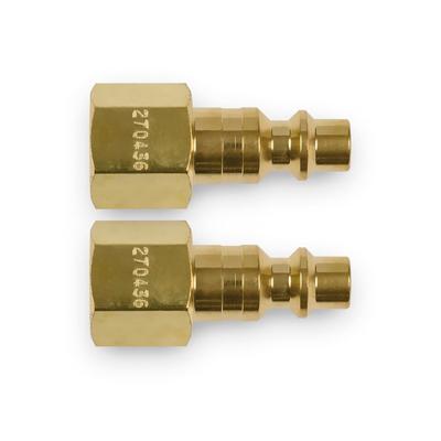 Miller SAR 1/4" NPT Brass Hose Plug (Ind Intg) Pkg/2 (270436)