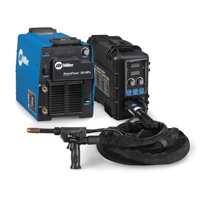 Miller AlumaPower 350 MPa MIG Welder, Feeder and 25-ft Pistol Gun