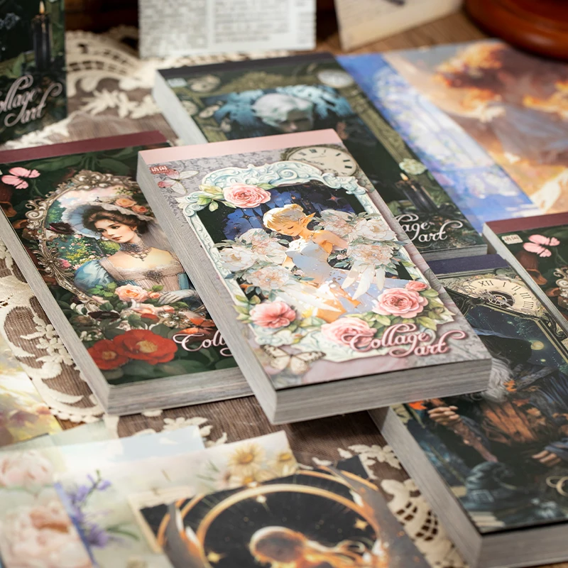 Journal GO 100 Blatt ästhetisches Kunst-Scrapbooking-Material, Papier, DIY-Collage, Scrapbooking, Dekoration, Hintergrund, Bastelpapier Image