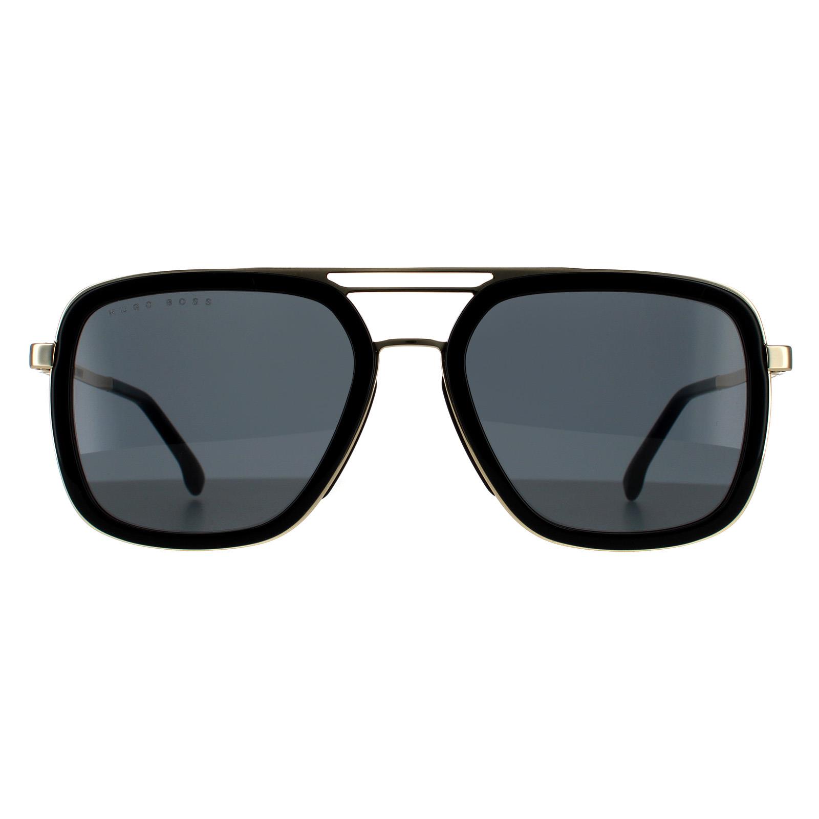 Hugo Boss Aviator Herren Schwarz Gold Grau 90041091 Image