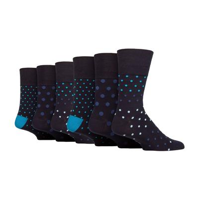 6er Pack Männer nicht-elastische lose Bambus-Socken Image