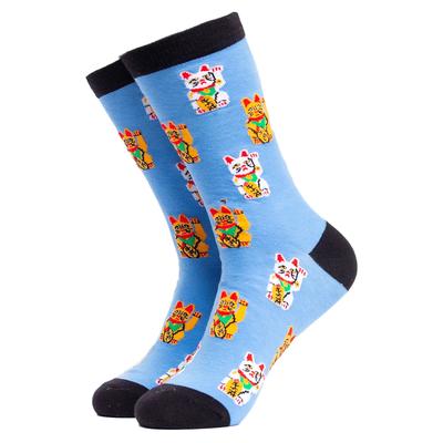 Katze Druck Neuheit Unisex Baumwollsocken Image