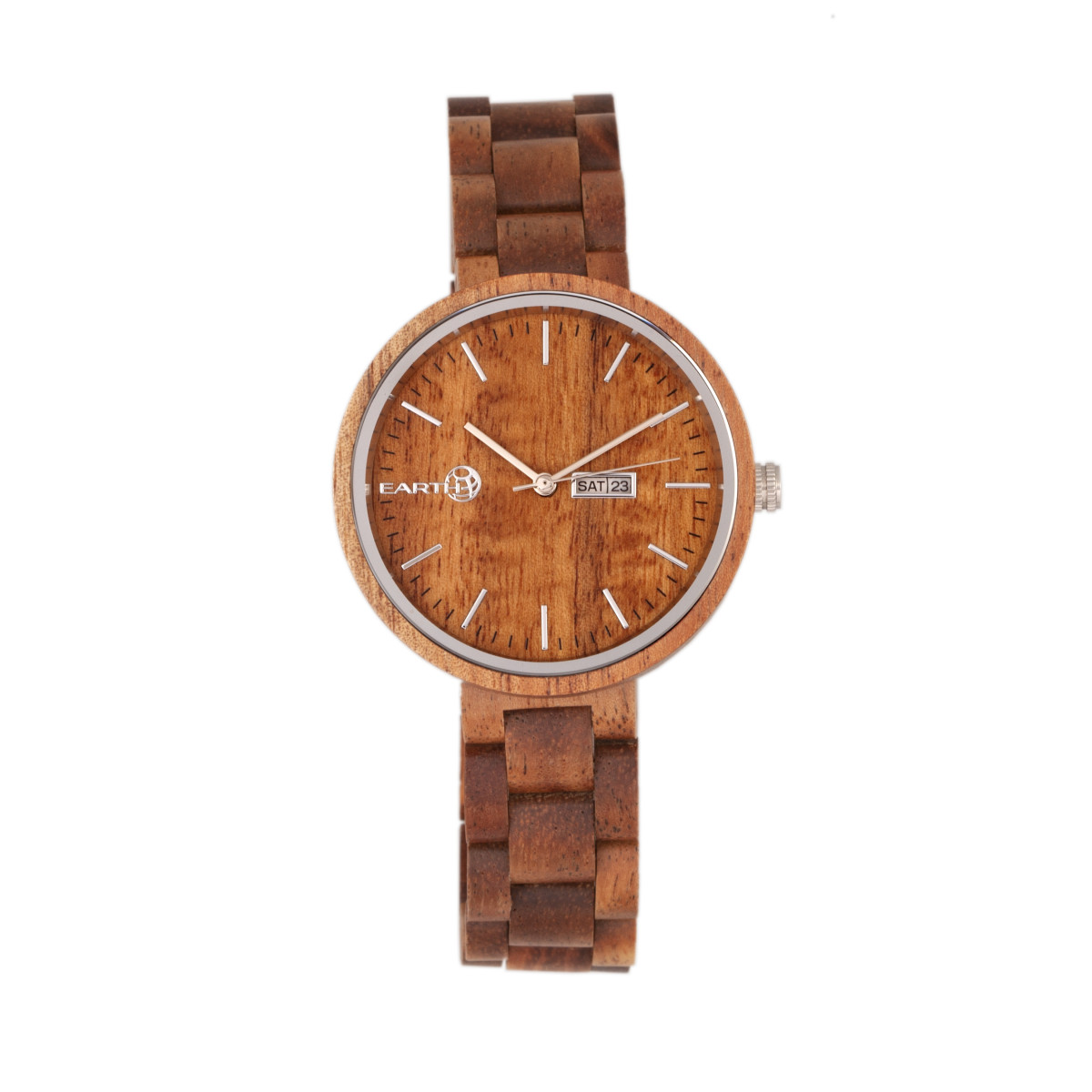 Earth Wood Mimosa Armbanduhr mit Tag/Datum Image