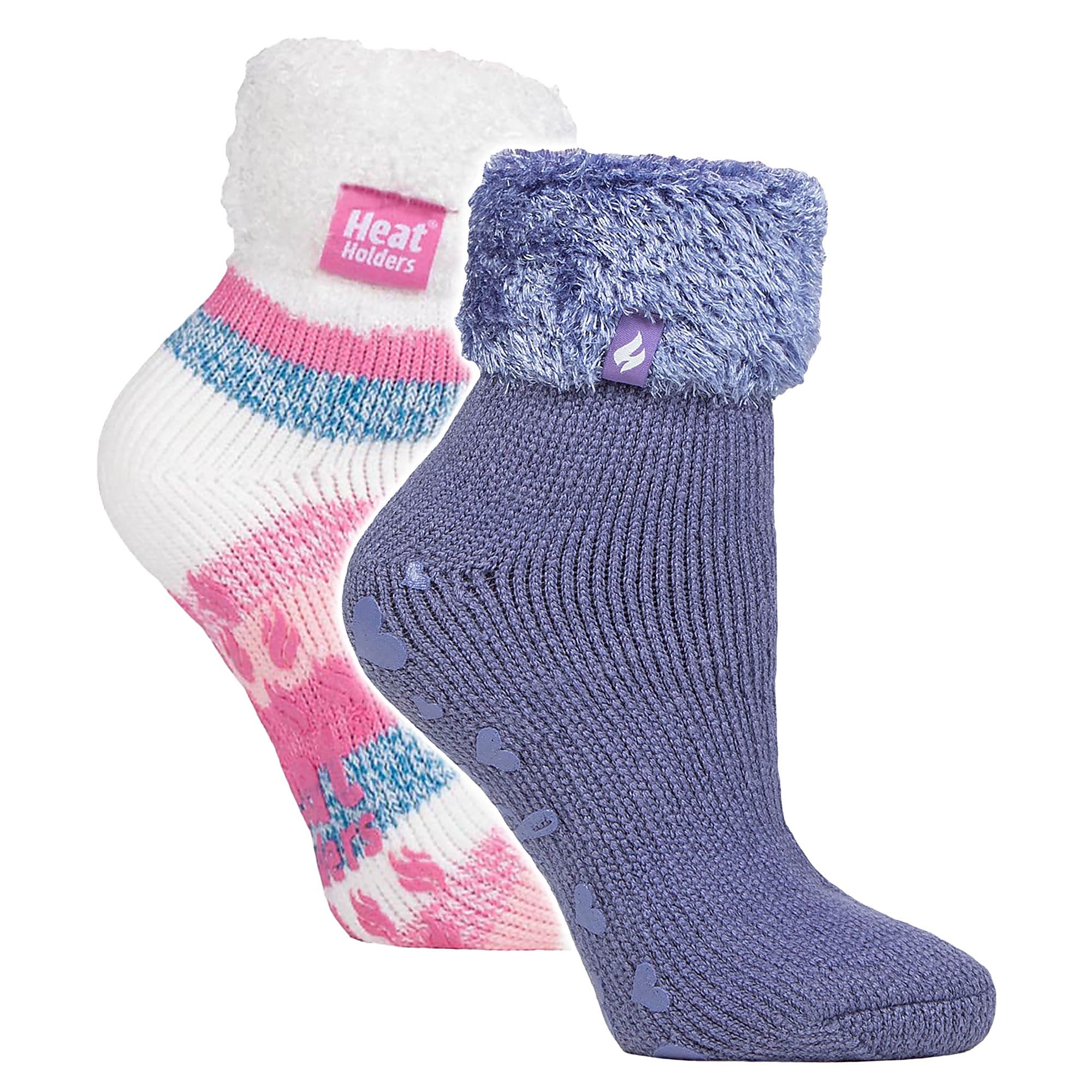 2er-Pack Damen Soft Lounge Socken mit Anti-Rutsch-Beschichtung Image