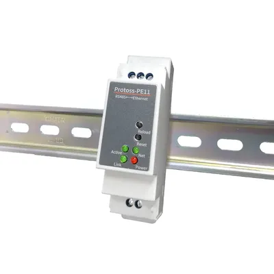 Serieller DIN-Schienen-Port RS485 zu Ethernet-Konverter-Server Protoss-PE11 unterstützt Modbus TCP Image