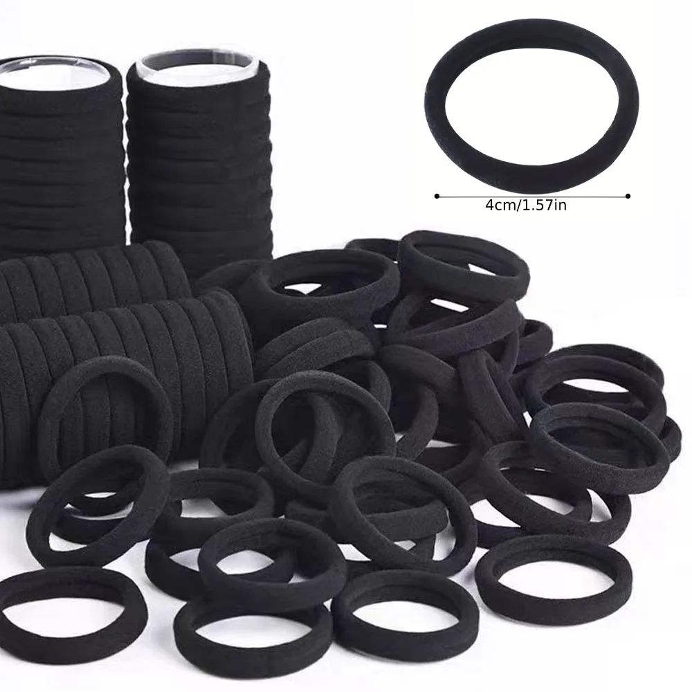 50/100 stücke Haar Bands Für Frauen Mädchen Hohe Elastische Gummiband Haar Zubehör Pferdeschwanz Haar Krawatten Halter Scrunchies Image