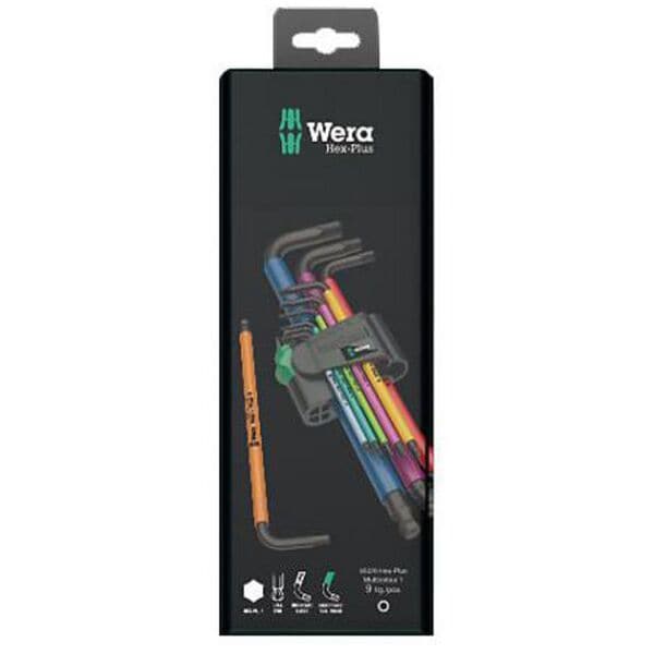 Wera 9-tlg. Sechskantschlüssel-Satz »BlackLaser« schwarz Image