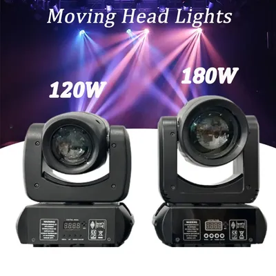 180W 120W DJ Beam Moving Head Lights DMX 512 Control with 12+6 Prisms Disco Club Stage Bar Lighting