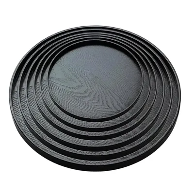 Wooden Food Serving Tray - for Breakfast in Bed, , Cheese Plate, Appetizer Platter - Black