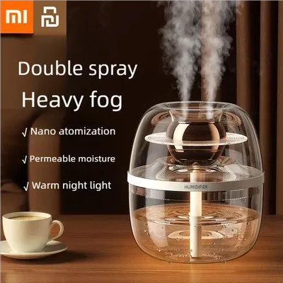 Xiaomi Youpin Humidifier Air Purifier Double Spray Humidifier with Night Light Quiet Humidifier Cool