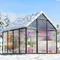 8.2x6.2 FT Greenhouse, Easy Assembly Aluminum Heavy Duty Polycarbonate Greenhouse W/Vent Window,