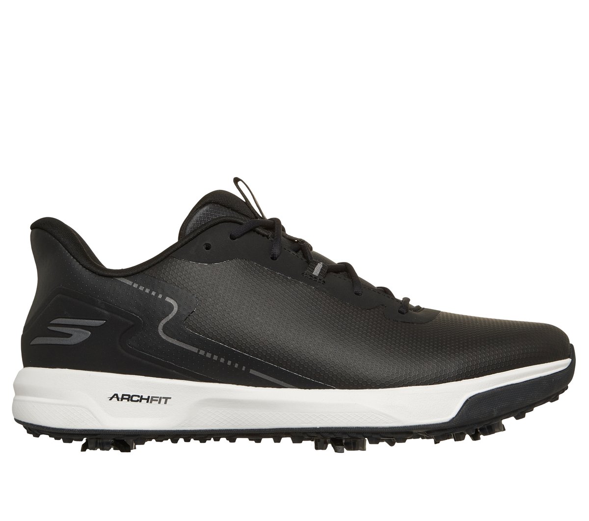 Skechers Men's Waterproof: GO GOLF Elite Vortex - Rival Shoes | Size 12.0 Extra Wide | Black | Synthetic/Textile | Arch Fit