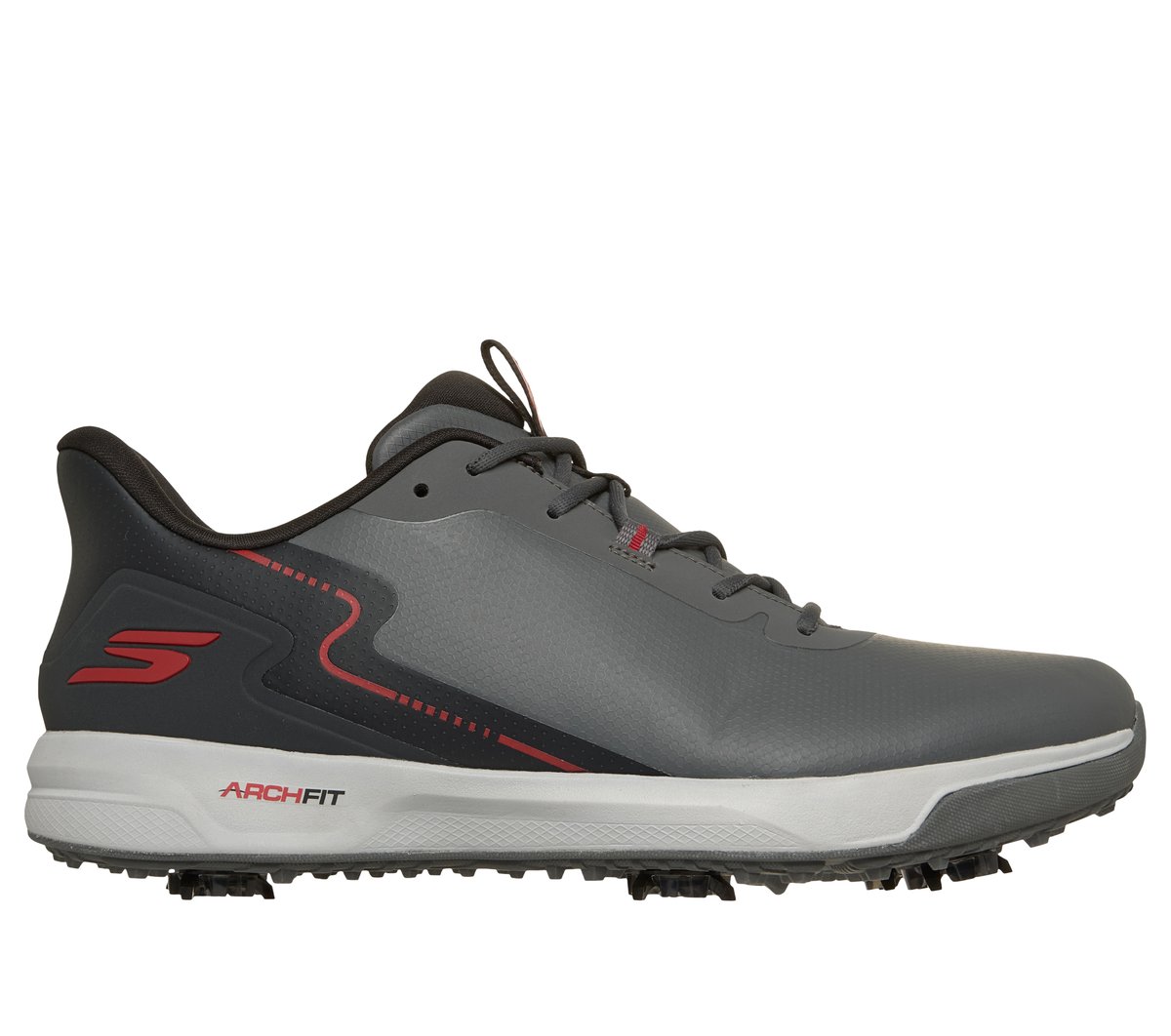 Skechers Men's Waterproof: GO GOLF Elite Vortex - Rival Shoes | Size 11.5 Extra Wide | Charcoal Gray | Synthetic/Textile | Arch Fit