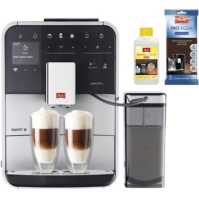 MELITTA Kaffeevollautomat "Barista TS Smart F850-102, schwarz", schwarz (silber, schwarz), B:25,9cm H:37,2cm T:46,7cm, Kaffeevollautomaten, 21 Kaffeerezepte & 8 Benutzerprofile, 2-Kammer Bohnenbehälter Image