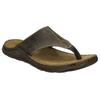 Zehentrenner JOSEF SEIBEL "Maverick 05", Herren, Gr. 40, grün (oliv), Leder, casual, Schuhe, Sommerschuh, Pantolette, Sandale in Weite G (weit)