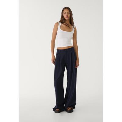 Stradivarius Top with square-cut neckline White XL