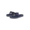 Zehentrenner TOMMY HILFIGER "HILFIGER WEBBING BEACH SANDAL", Damen, Gr. 36, blau (dunkelblau), Textil, casual, Schuhe, Sommerschuh, Flats, Bequemschuh, Dianette mit zweifarbiger Sohle
