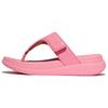 Zehentrenner FITFLOP "F-MODE GO", Damen, Gr. 38, rosa, Lederimitat, unifarben, casual, Schuhe, Sandale mit dämpfender MICROWOBBLEBOARD Technologie
