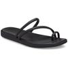 Sandalette CROCS "Miami Toe Loop Sandal", Damen, Gr. 41, schwarz, Croslite, casual, Schuhe Badeschuh Zehentrenner, Pool Slides, Badeschuh, Sandale mit Zehenschlaufe