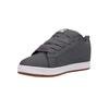 Sneaker DC SHOES "Court Graffik", Gr. 12(46), grau, weiß, 57.05% Leder, 28.2% Synthetikmaterial, 13.87% Polyester, 0.88% Textil, Schuhe