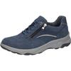 Sneaker WALDLÄUFER "H-MAX", Herren, Gr. 6 (39), blau (jeansblau), Nubukleder, unifarben mit Farbeinsatz, sportlich, Schuhe, Schnürschuh, Bequemschuh, Halbschuh in Komfortweite H (= sehr weit)