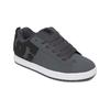 Sneaker DC SHOES "Court Graffik", Gr. 11(44,5), grau (dk grau, schwarz, weiß), 57.05% Leder, 28.2% Synthetikmaterial, 13.87% Polyester, 0.88% Textil, Schuhe