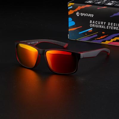 TEMU Bacury Polarized Sports For Men And Women - Uv400 Protection, Tac Lens, Full Rim , Suitable For Climbing, Fishing, Driving & Daily Activities, Cloth Included Image