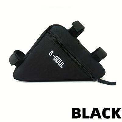 TEMU Quick-release Bike Triangle Bag - Polyester, Fit For Mountain & Road Bikes, Essential Cycling Accessory Image