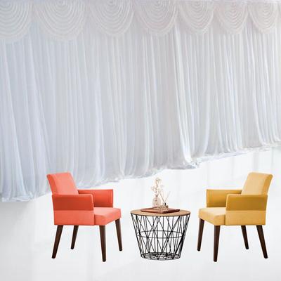 "TEMU Elegant White Photography Backdrop Curtain 118"x118" - Dustproof, Mosquito-proof & Sun- For Weddings, Parties, Home Decor" Image