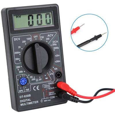 SNQ - Digitalmultimeter, DT-830B Multifunktionales tragbares LCD-Digitalmultimeter, Amperemeter Image