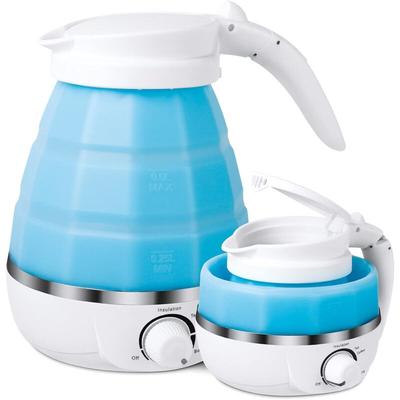 Camping-Wasserkocher, Faltbarer Wasserkessel, Elektrischer Silikon-Wasserkocher mit Doppelspannung Image