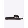 Badesandale LOTTO, Gr. 45, schwarz-weiß (schwarz, weiß), Synthetik, sportlich, Schuhe