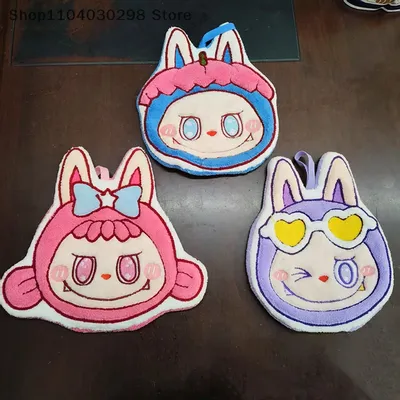 Cute Fashion Hand Towels Bathroom Thick Coral Velvet Handkerchief Children Cartoon Absorbent Hanging