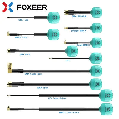 FOXEER FPV Antenna Lollipop 4 Plus 4+ 2pcs 5.8G 2.6dBi Omni Mini Antenna RHCP LHCP SMA RPSMA MMCX