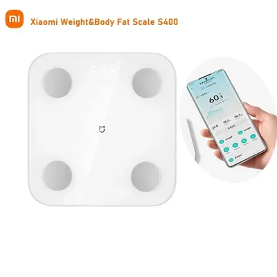 2023 Xiaomi Mi Body Fat Smart Scale S400 Weight Bathroom Scale BMR Test Heart Rate Hidden LED