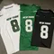 European American Hip-hop Style New York No. 8 Rugby Short Sleeved Personalized Street Plus Size Football Jersey For Men Women